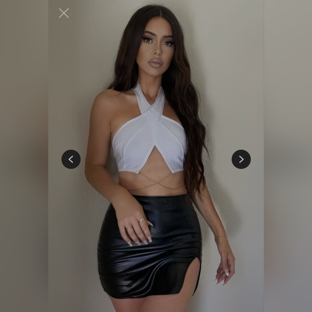 Fashion Nova Sleek Black Mini Skirt - Picture 7 of 9